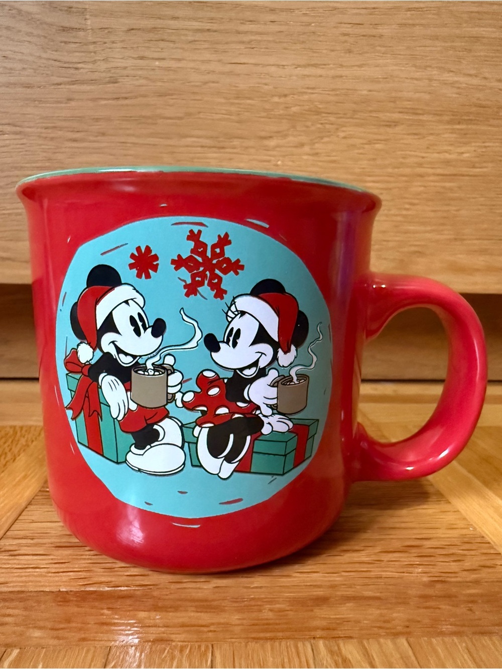 Disney Red Mickey & Minnie Holiday Coffee Mug